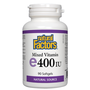 Natural Factors Vitamin E 400IU Mix Toco 90Sgels