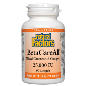 Natural Factors Beta Care All 25000IU 90 Softgels