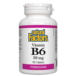 Natural Factors Vitamin B6 Pyrid HCL 50MG 90 Tablets