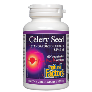 Natural Factors Celery Seed Extract 60  Capsules @