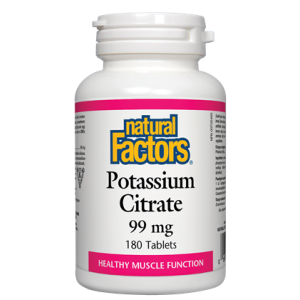 Natural Factors Potassium Citrate 99MG 90 Tablets