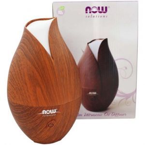 NOW Ultrasonic Faux Wood Essential Oil Diffuser