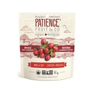 Patience Fruit & Go 有機野生蔓越莓幹 原味 142g