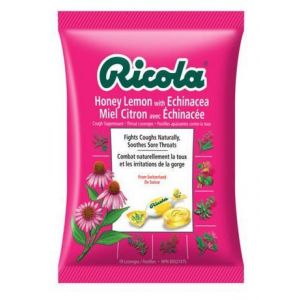 Ricola Cough Drop Echinacea & Honey Lemon 19 Lozenges
