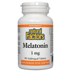 Natural Factors Melatonin 1mg 90Sub. Tablets
