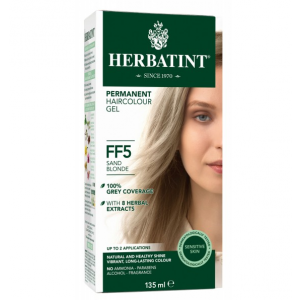 意大利Herbatint天然植物染发剂 FF5-沙滩亚麻色 40余年无氨植物染发专家 孕妇可用