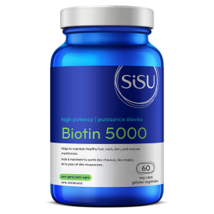 SISU Biotin High Potency 5000mcg 60 Veg Capsules