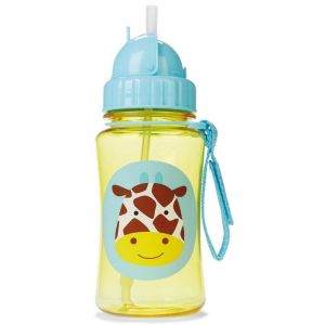 Skip Hop Zoo Straw Bottle 12 oz - Giraffe