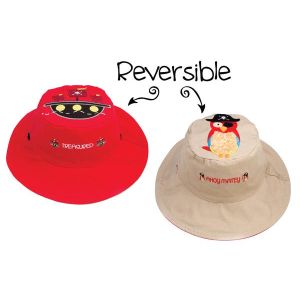 FlapJackKids Kid's Sun Hat Pirate/Parrot Large -R (4-6 Years)