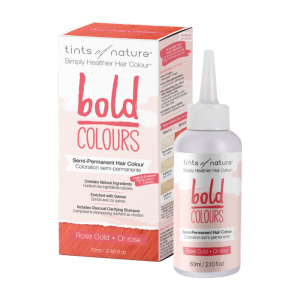 Tints of Nature Bold Colour Semi-Permanent Hair Colour - Rose Gold 70ml