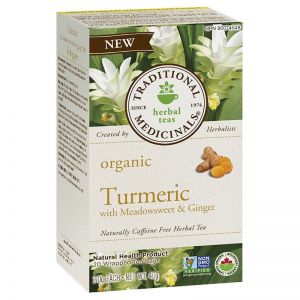 Traditional Medicinals Organic Turmeric Meadowsweet & Ginger Tea 20 Tea Bags