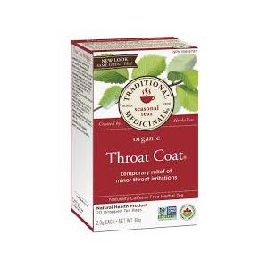 Traditional Medicinas Organic Throat Coat Tea 20BG