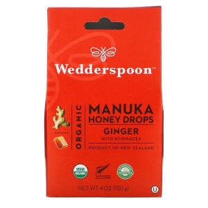Wedderspoon Manuka Honey Drops -Ginger 120g