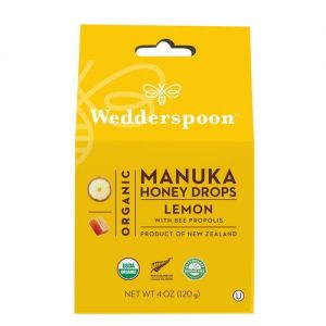 Wedderspoon Manuka Honey Drops -Lemon 120g