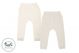 Nest Designs Basics Organic Cotton Ribbed Harem Leggings (2 Pack) - Light Grey 6-12M