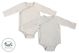 Nest Designs Basics Organic Cotton Ribbed Kimono Long Sleeve Onesie (2 Pack) - Dark Grey 3-6M