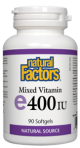 Natural Factors Vitamin E 400IU Mix Toco 90Sgels