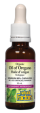 Natural Factors Organic Oil of Oregano 30ml