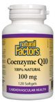 Natural Factors Coenzyme Q10 100mg 120Softgels @