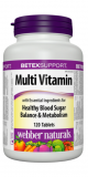Webber Naturals Multi Vitamin for Healthy Blood Sugar 120 Tablets